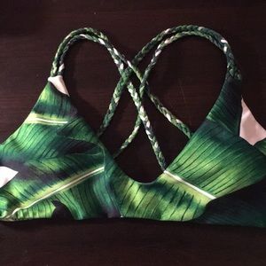 Cupshe Palm Print Bikini Top